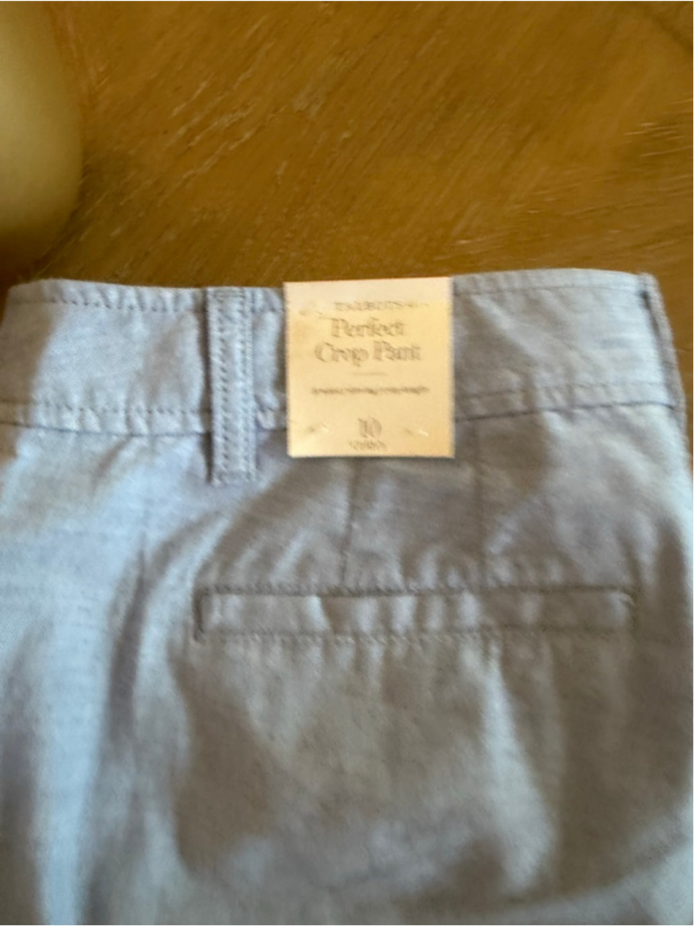 Talbots Women's Light Blue Crop Pants Size 10 - Picture 2 of 9